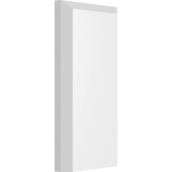 Ekena Millwork Standard Foster Plinth Block with Beveled Edge, 2 1/2"W x 5"H x 1/2"P PBP025X050X050FOS01 - main